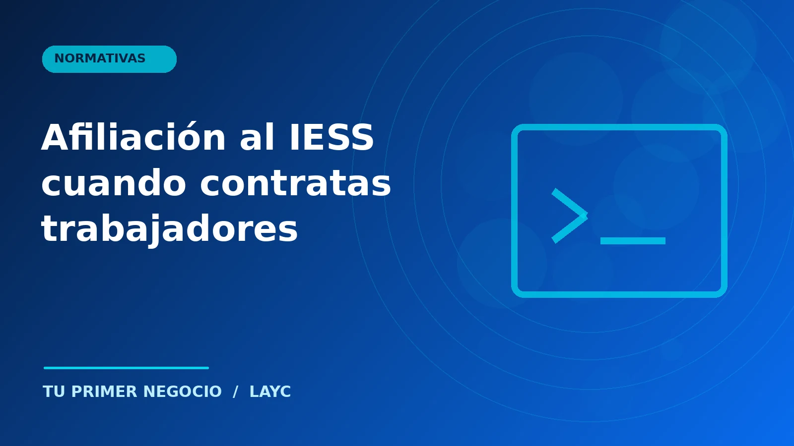 Afiliación al IESS cuando contratas trabajadores