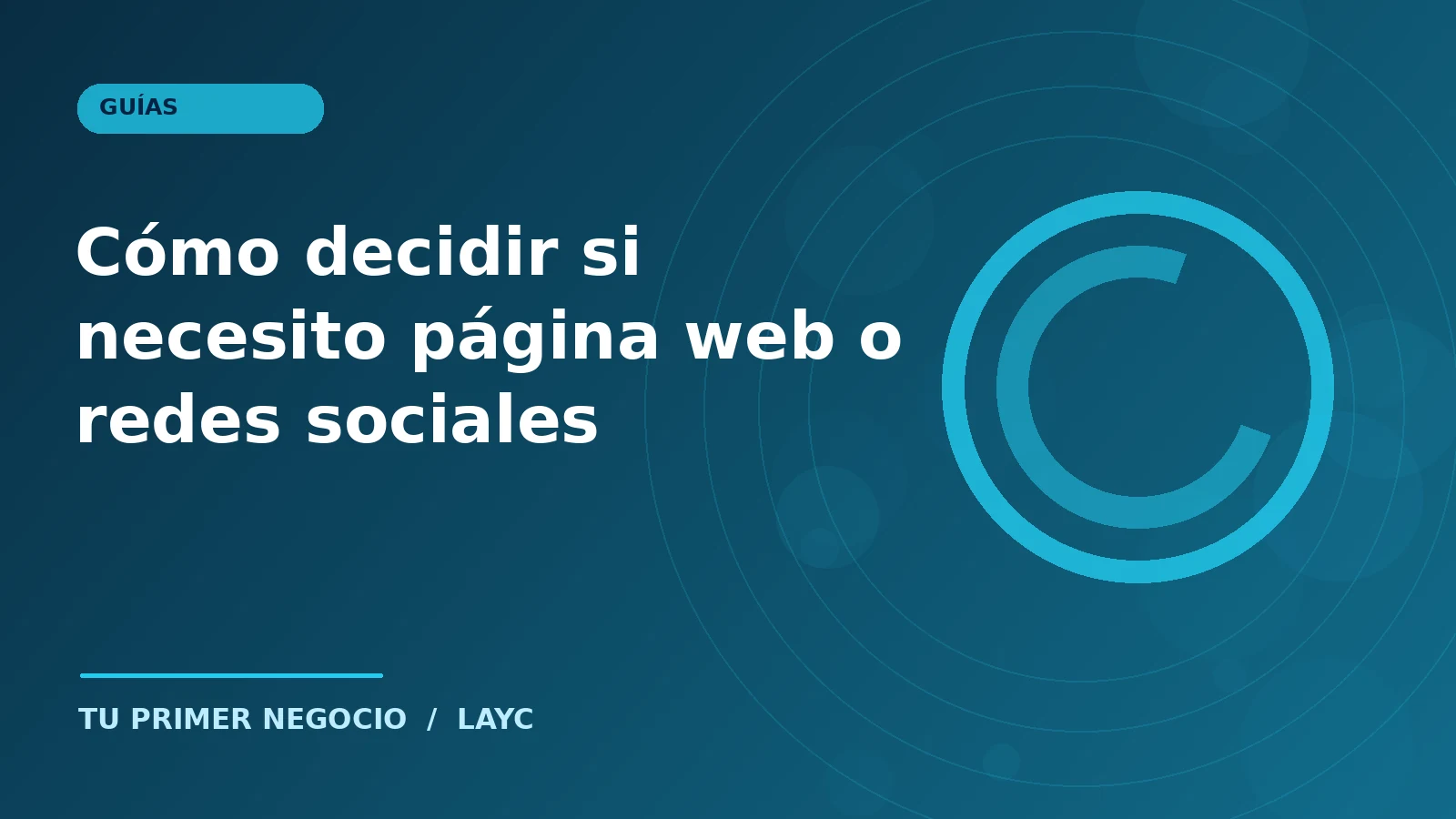 Cómo decidir si necesito página web o redes sociales