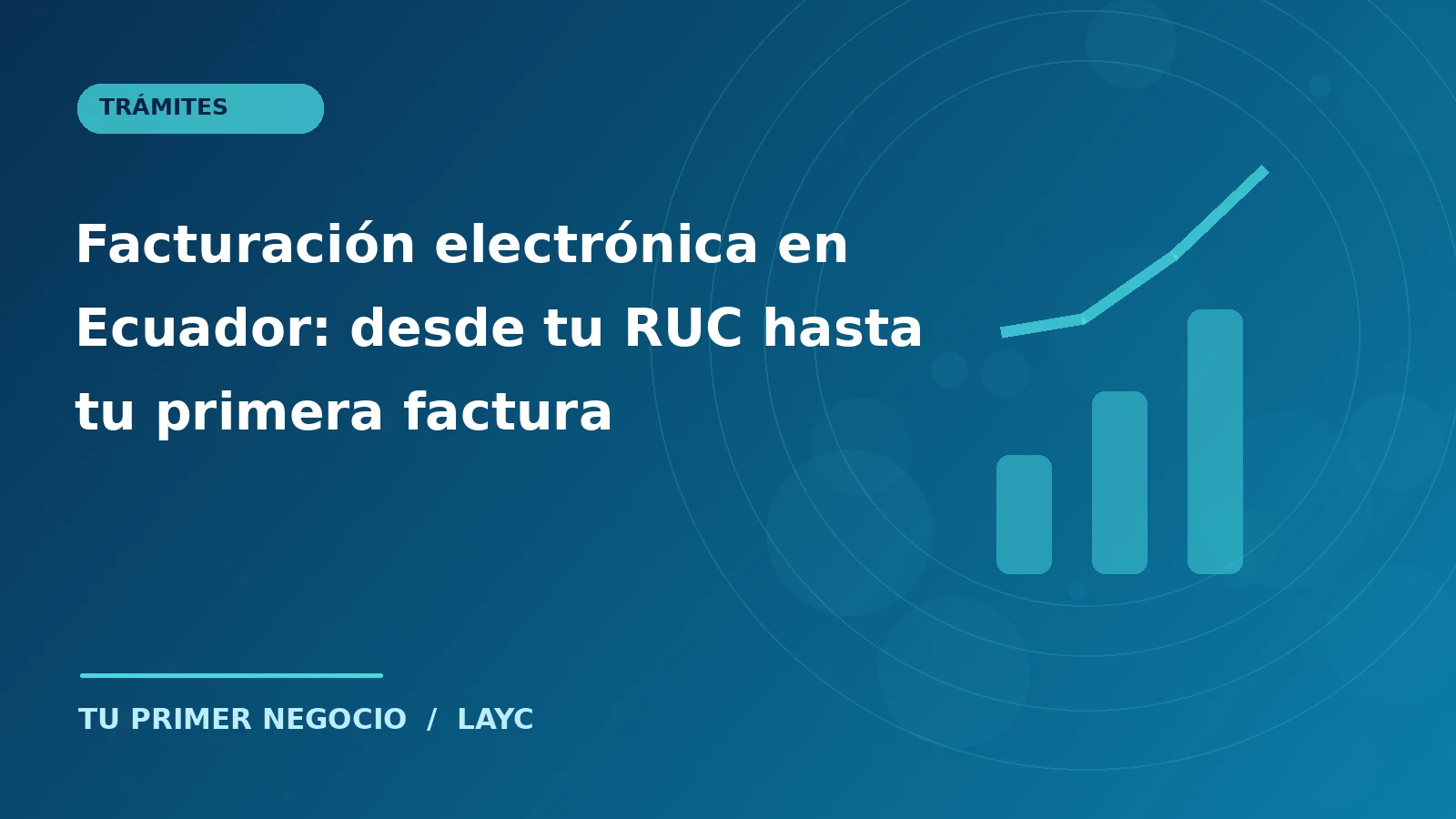 Facturación electrónica en Ecuador: desde tu RUC hasta tu primera factura