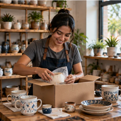 Escena fotográfica ilustrativa de Producción artesanal